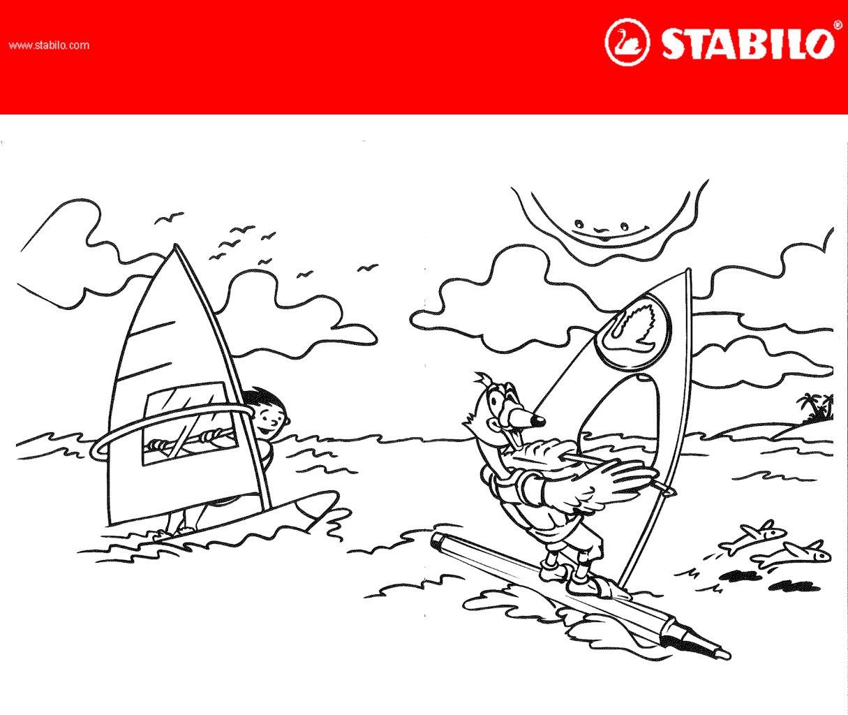 Stabilo Colouring Template