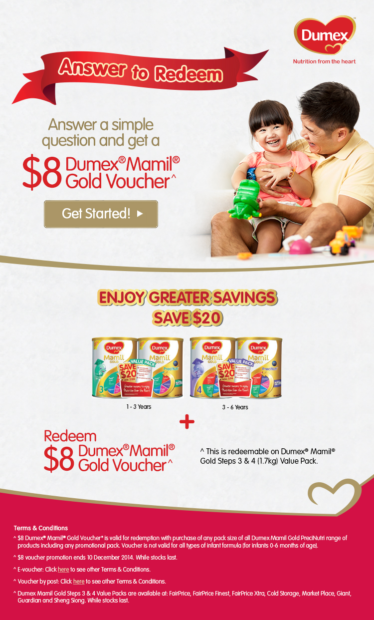 Redeem Dumex Mamil Gold Voucher