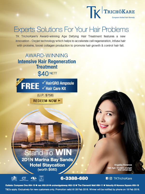 Experts Solutions For Your Hair Problems: TK TrichoKare's Award-winning Age Defying Hair Treatment